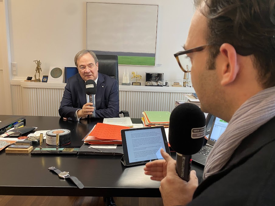 José Narciandi im Interview mit Armin Laschet