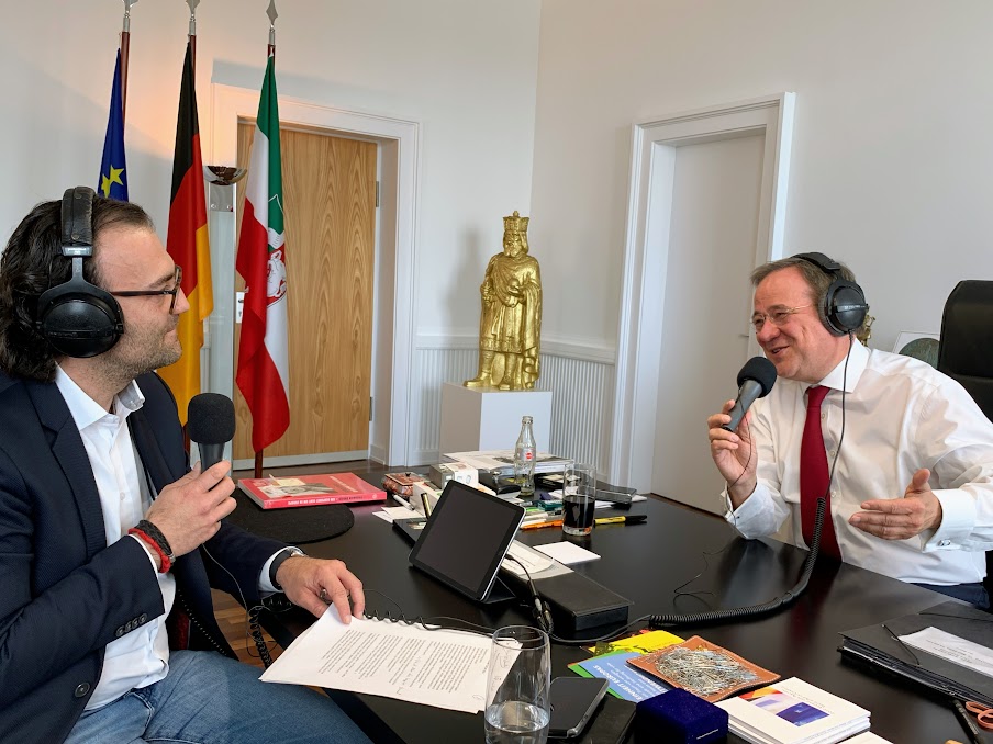 José Narciandi mit Armin Laschet